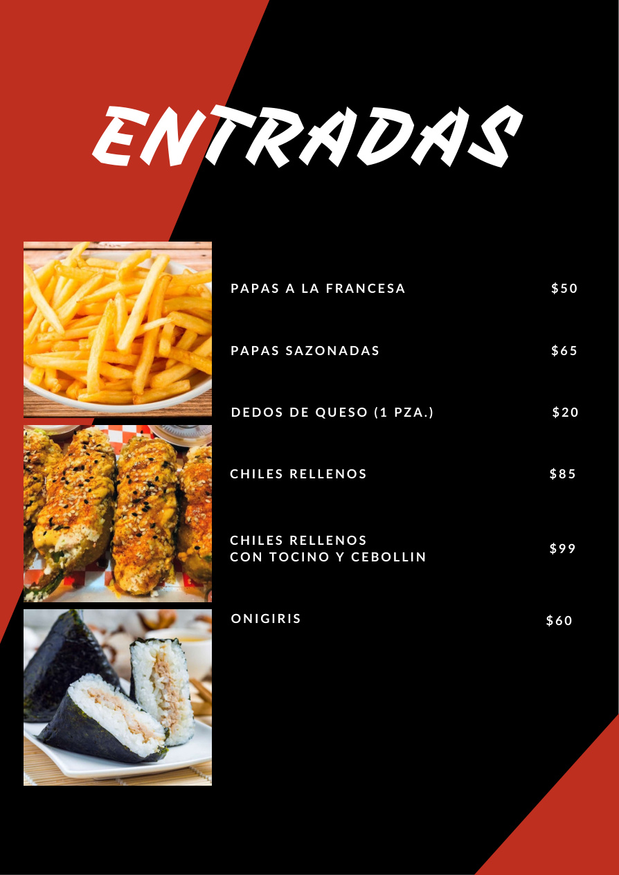 Dragon Sushi - página 3 del menú